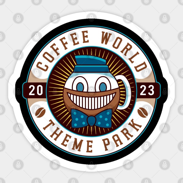 Watery Coffee World Emblem Sticker by Lagelantee